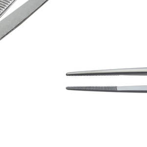 Pinzas dentales quirúrgicas manuales de 10cm, pinzas dentadas, vendaje sin dientes, estándar de seguridad de acero inoxidable-ML - Product Image 4