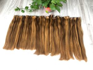 Top vente SDD Piano couleur vietnamien Remy cheveux faisceaux soyeux cheveux raides tissage Extensions prêt à expédier - Product Image 3