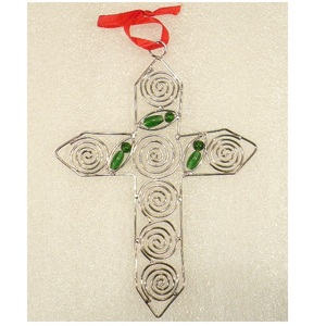 Décoration murale Croix en bois Ornements suspendus pour décoration murale de Noël - Product Image 3