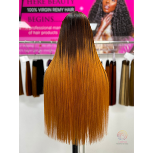 Venta al por mayor de 22 pulgadas de pelo humano vietnamita hueso recto tejido pelucas de pelo natural con encaje suizo transparente Frontal - Product Image 2