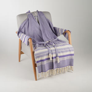 ชุดคลุมอาบน้ำสำหรับทั้งชายและหญิง XL ชุดคลุมอาบน้ำผ้าฝ้าย & ผ้าลินินแห้งเร็วระบายอากาศได้ดีชุดนอนสีพื้นทุกปี & เลานจ์โมเดลฤดูร้อน - Product Image 2