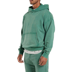 Conjunto de Chándal Deportivo Personalizado con Logotipo, Talla Grande, Estilo Urbano, Resistente al Viento, Lavado Ácido, Corte Acampanado, Vintage, con Capucha, para Hombre, Invierno, 2 en 1 - Product Image 4