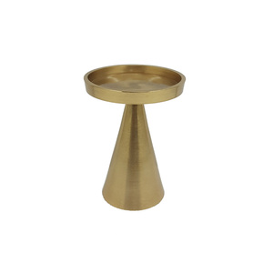 Nuevo diseño a granel vela de aluminio T-light titular hogar decorativo dorado pulido lujo vela Pilar titular hecho a mano personalizar - Product Image 5