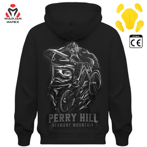 Sudadera con Capucha de Motociclista para Hombre, Sudadera de Forro Polar Premium con Diseño de Motociclista, Sudadera Informal Cálida para Conducir - Product Image 2