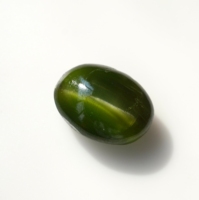 Diopside vert naturel œil-de-chat, taille ovale, 1000 carats, certifié par un tiers, pour la fabrication de bijoux DIY, fabriqué en Inde
