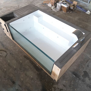 Piscine de luxe rectangulaire autoportante en fibre de verre pour spa de nage, piscine hors sol, piscine conteneur - Product Image 2