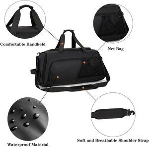 Servicio OEM ODM Diseña tus propias bolsas de lona Diseño versátil Hecho Comodidad Característica Bolsa de equipaje con bolsillos personalizados - Product Image 6