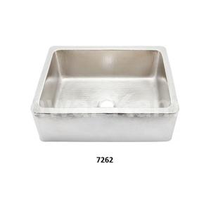 Évier de cuisine en acier inoxydable martelé artisanal de forme rectangulaire Évier de cuisine en acier inoxydable de conception personnalisée de haute qualité - Product Image 1