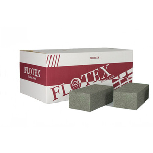 FLOTEX <b>Floral</b> <b>Foam</b> 20 Pieces Gray Phenolic Resin <b>Foam</b> <b>Blocks</b> Model DF20GREY for Indoor Outdoor Flower Arrangement Eco-Friendly - Product Image 1