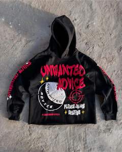 Venta al por mayor personalizado de los hombres 100% algodón Sudadera con capucha XL cremallera completa suelta ajuste sólido invierno longitud Puff - Product Image 1