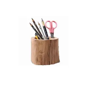 Pen Potloodrek Kantoorbenodigdheden Staan Multifunctionele Houten Bureau Organizer En Voor Huisdecoratie