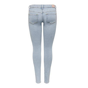 Jeans de Mezclilla Ajustados de Cintura Media, Transpirables, para Chicas, Estilo Boyfriend, Color Claro - Product Image 4