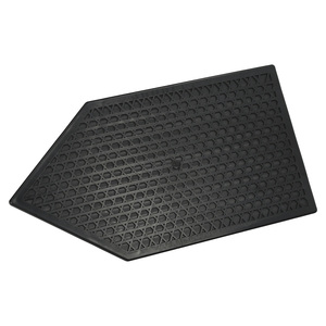 Spatola in plastica con manico e punta rotondi, 26 x 14 cm. Nero con fossette - Product Image 5