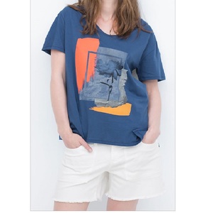 Camiseta de Jersey de Algodón Orgánico de Manga Corta para Mujer, Estilo Casual de Verano, Hecha a Medida y Ecológica, Llegada en 2025 - Product Image 2