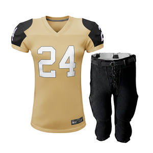 Maillot de football américain pour adultes, prêt pour les tournois, en gros, 255GSM, polyester respirant, vêtements de sport compétitifs - Product Image 3