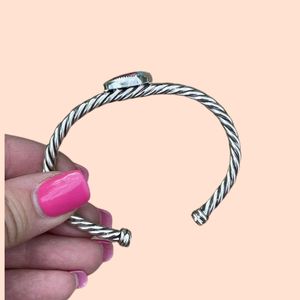 Pulsera Navajo Pink Dream Mojave y Plata de Ley, Brazalete de Cuerda Ajustable para Uso Diario, Pulsera de Yoga - Product Image 2