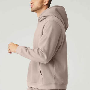 เสื้อฮู้ดผ้าฝ้าย100% แบบสวมหัวสีทึบหนา XL โลโก้กำหนดเองโลโก้ได้ - Product Image 3