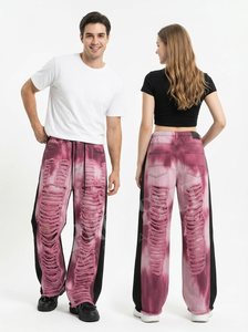 Pantalones Vaqueros Cargo Desgastados de Primera Calidad, Pantalones Vaqueros Anchos de Estilo Urbano, Pantalones Vaqueros Casuales con Parches Rotos - Product Image 4