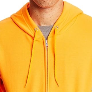 Jaune haute qualité polaire surdimensionné streetwear automne hiver Style personnalisé bouffée imprimé à capuche fermeture éclair 100% hommes sweats à capuche coton - Product Image 3