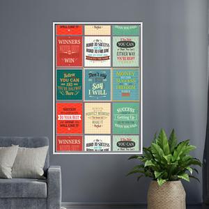 Inspire & Decorate: Printed Canvas Artwork for Home & Office,White <b>Framed</b> - Product Image 1