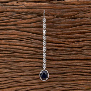 นักออกแบบแรงบันดาลใจชื่อดังโรเดียมชุบลูกบาศก์เซอร์โคเนีย Maang Tikka ด้วยลุคคลาสสิกในอินเดีย - Product Image 2