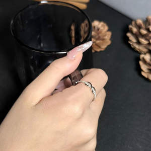 Luxury D Color Moissanite Diamond 8 Shape Infinity Shape Half Eternity <b>Wedding</b> <b>Band</b> Fine Jewellery Pure 925 Sterling <b>Silver</b> Ring - Product Image 3