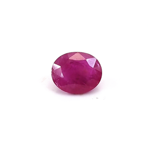 Rubis du Mozambique non traité 5,68 carats, Pierre de lune arc-en-ciel naturelle, Péridot rouge, Tanzanite, Turquoise, Opale, Opale rose, Inclusions, Coupe ovale - Product Image 1