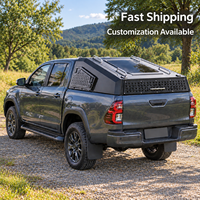 Capot de benne en aluminium pour Toyota HILUX/ Tacoma/ Jeep Gladiator Rubicon 2020-2026, benne de 5 pieds, finition noire mate avec revêtement en poudre