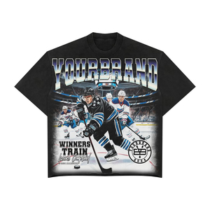 Logotipos personalizados de gran tamaño 100% algodón de secado rápido de talla grande suelto ligero gráfico Vintage técnicas teñidas lisas estilo de letra - Product Image 4