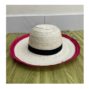 Sombrero de paja mexicano de colores brillantes de Vietnam Sombrero de paja llamativo para eventos y fotos - Product Image 5