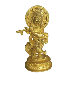 Divino para símbolo de amor decoración del hogar artículo de regalo Krishna Makhanchor Laddoo Gopal estatua escultura bebé Thakurji Murti Idol - Product Image 1