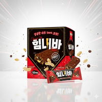 Barre de chocolat semi-douce solide aux cacahuètes et aux cornflakes, style coréen, vente en gros |   40g pour les distributeurs