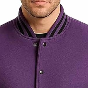 Veste universitaire en vrac en vente chaude pour hommes et nouveauté veste universitaire légère pour hommes de couleur unie élégante - Product Image 4