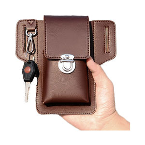 Étui de téléphone en cuir fin, portefeuille à rabat, couleur noire, housse de protection, style simple, logo OEM, design de pièces, emballage, étui de téléphone en cuir - Product Image 4