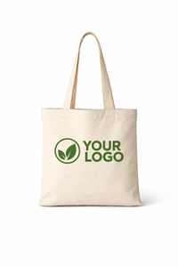 Hot Selling Custom logo Eco-friendly 5-6oz Canvas Tote Bag with Webbing/Self Fabric Hand Strap Letters Cotton Shopping Bag - Product Image 3