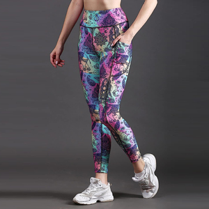 Meilleure qualité Sublimation sans couture Yoga serré haute déchets Sportswear Gym Fitness entraînements dames Legging pour adulte - Product Image 5
