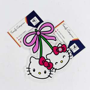 Azulejos de extensión de pestañas con logotipo personalizado de Hello Kitty, placa de pestañas de etiqueta privada, pestañas y herramientas magnéticas sostenibles acrílicas - Product Image 1