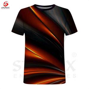 Custom Men's Heavy Weight Direct to Cotton High Quality 3D Digital Print Streetwear T-shirt <b>Tshirt</b> Custom Digital Printing - Product Image 5