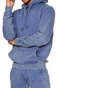 Ropa de calle de calidad premium Sudadera con capucha de lavado ácido Peso pesado French Terry Distressed Vintage Tallas grandes MOQ bajo Más vendidos ODM - Product Image 4