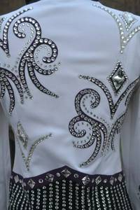 Veste de présentation Western Custom Rodeo Queen Base blanche - Product Image 4