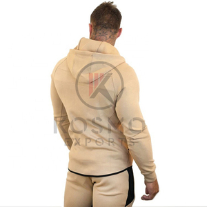 Sweat à capuche zippé épais pour hommes Mode hivernale Vêtements en polaire vierge avec logo personnalisé imprimé Style 3D en tissu éponge - Product Image 6