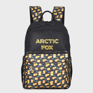 Mochila escolar negra Arctic Fox Lion Cub para niños y niñas - Product Image 1