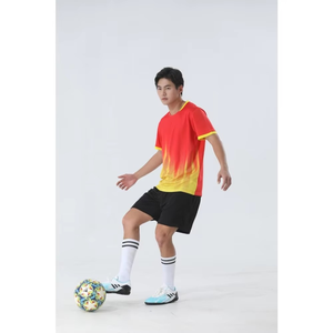 Vêtements de sport de football pour hommes respirants à séchage rapide Uniforme de football américain avec shorts à manches courtes Vêtements de football pour enfants - Product Image 6