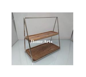 Vajilla de Calidad exclusiva, servidor de pasteles, diseño fabuloso, servidor de postres de pasteles de madera y metal para uso doméstico en hoteles - Product Image 6