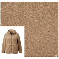 Tissu Sherpa Faux Shearling Teddy Polaire Doublure Peluche Polyester Tissu pour Vestes Hoodies Couvertures Fournisseur En Gros