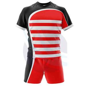 Conjunto de Uniforme de Rugby Personalizado Unisex Transpirable de Secado Rápido Antibacteriano 100% Poliéster Ropa Deportiva para Equipos - Product Image 4