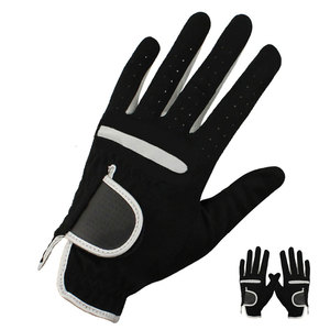 Gants de golf à impression en tissu à une main qualifiés Gants de golf en cuir synthétique avec emballage en peau de mouton - Product Image 2