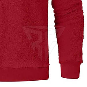 Sudadera Sherpa de algodón 100% de color personalizado para hombre, nuevo diseño informal, ropa de moda de invierno, talla grande, patrón sólido - Product Image 5