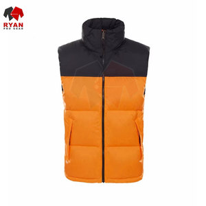 Gilet matelassé sans manches pour homme, logo personnalisé, impression, broderie, OEM ODM, gilet matelassé chaud pour la saison hivernale - Product Image 3