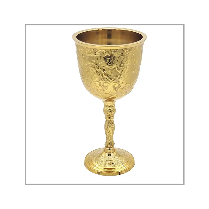Copa de vino de alta calidad, Copa real de latón macizo, decoración Medieval, cáliz gótico, vasos Koi a un precio asequible